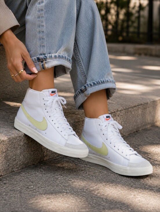 Nike Shoes - Nike Women's Blazer Mid '77 'Barely Volt Sneakers